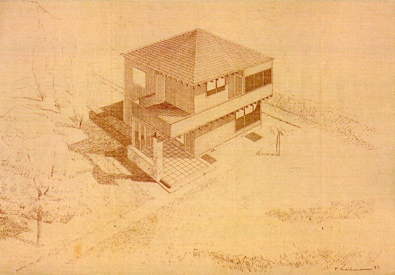 Entwurf für ein Wohnhaus - Weimar 1933
