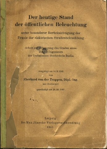 Dissertation Eberhard von der Trappen